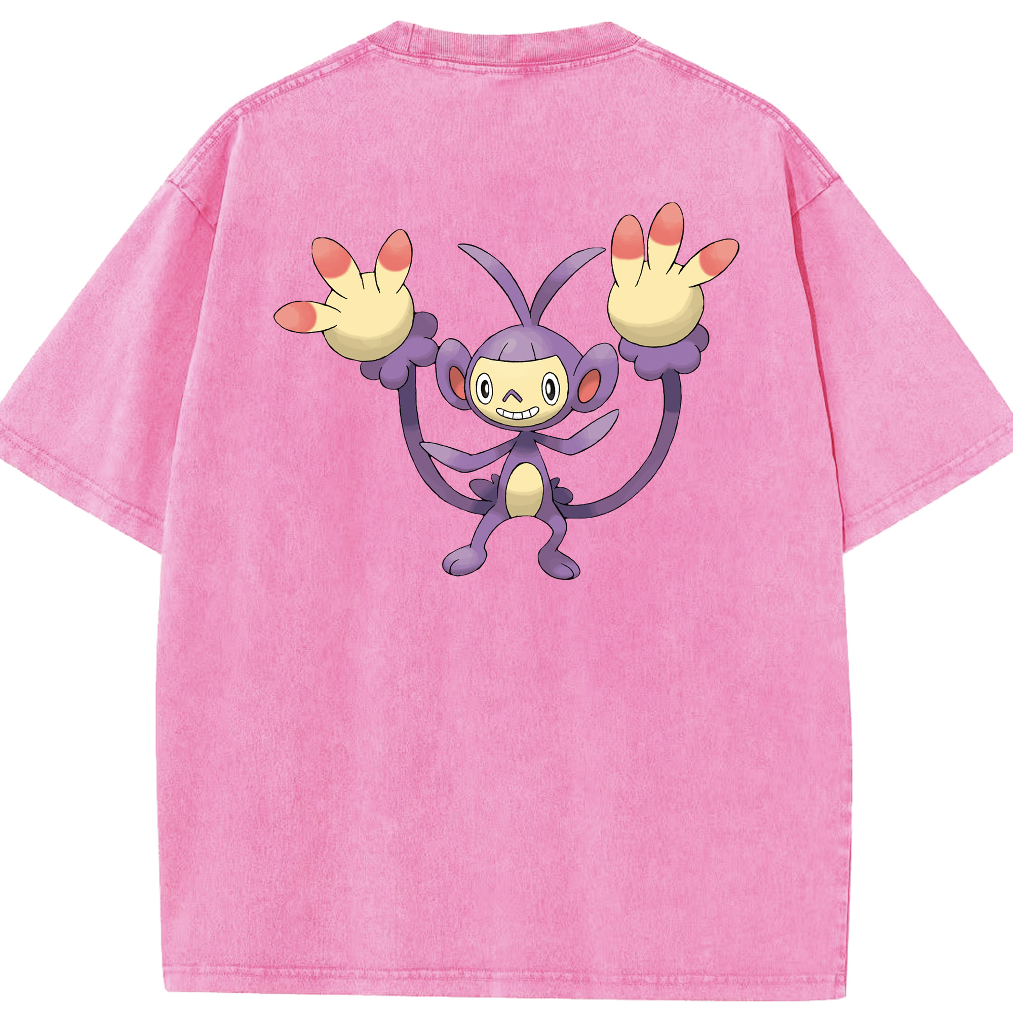 （画像用） ポケットモンスター Pokémon 綿100% ヴィンテージ風 半袖Tシャツ（背面プリント）